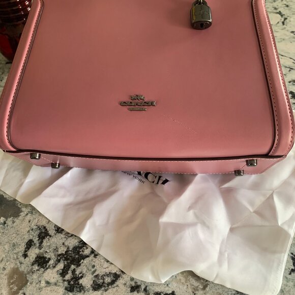 COACH Zoe Carryall with Gunmetal - Picture 2 of 4